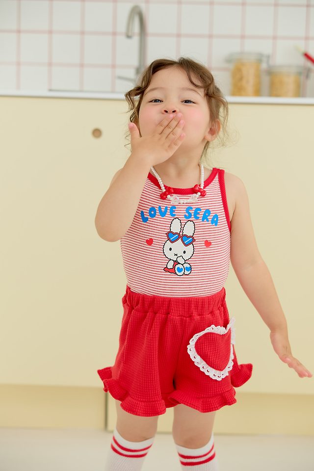 Sera - Korean Children Fashion - #fashionkids - Waffle Frill Shorts - 11