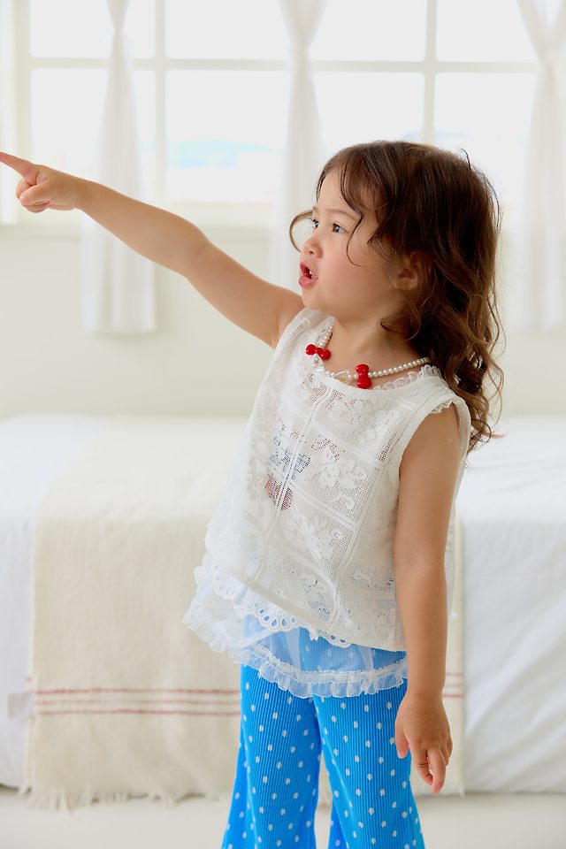 Sera - Korean Children Fashion - #kidsshorts - Eyelet Blouse - 10
