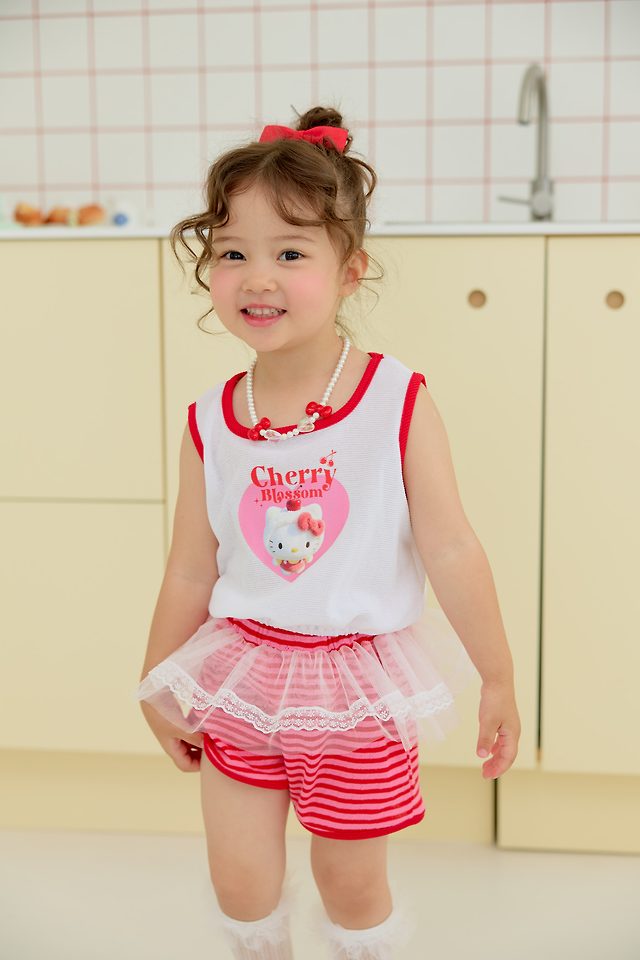 Sera - Korean Children Fashion - #fashionkids - Blossom Sleeveless Top - 4