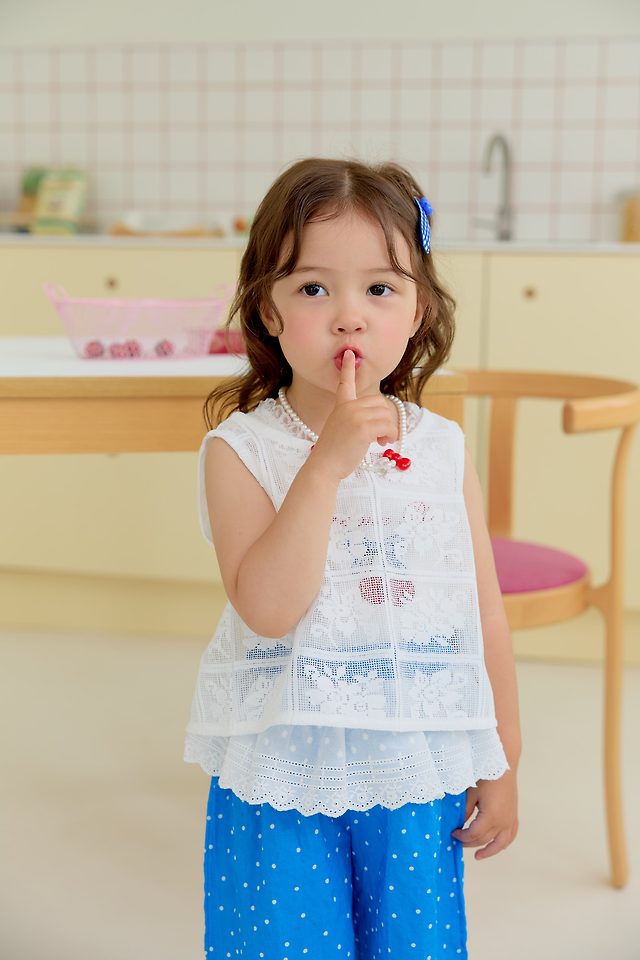 Sera - Korean Children Fashion - #kidsstore - Eyelet Blouse - 11