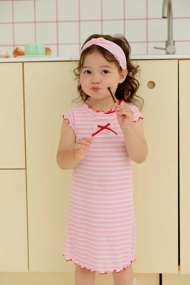 Sera - Korean Children Fashion - #magicofchildhood - Stripe One-piece - 7
