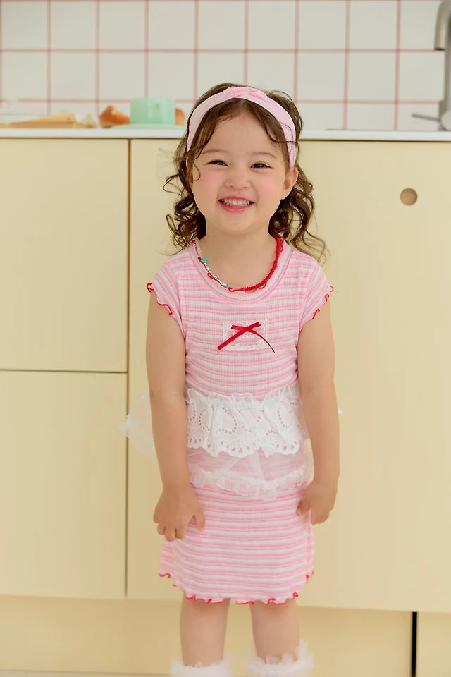 Sera - Korean Children Fashion - #stylishchildhood - Stripe One-piece - 12