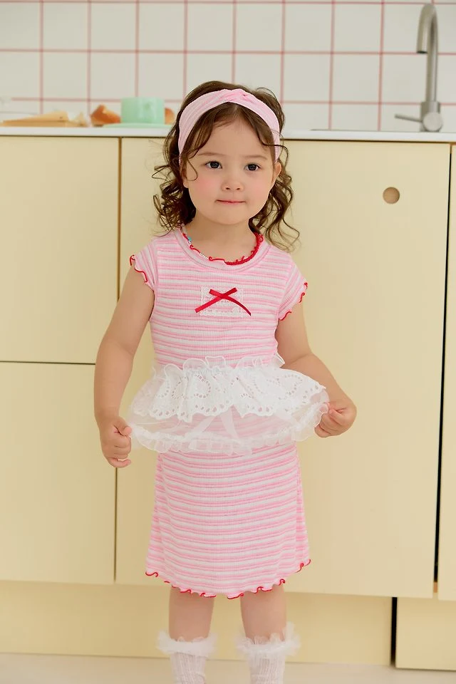 Sera - Korean Children Fashion - #toddlerclothing - Stripe One-piece - 11