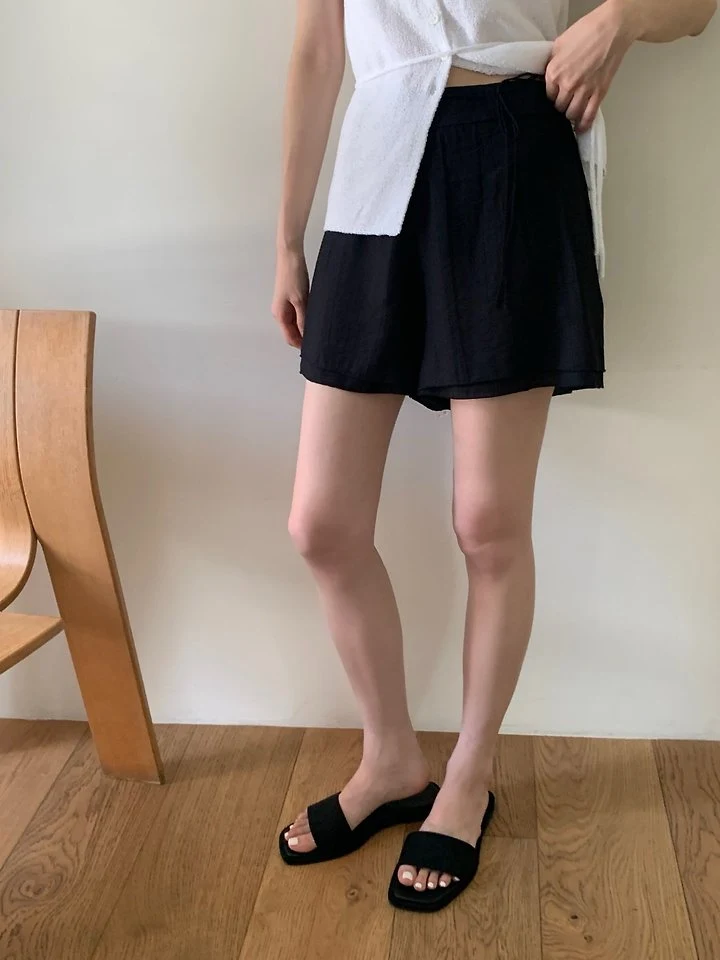 Something Else - Korean Women Fashion - #momslook - Haze Double-Layer Shorts