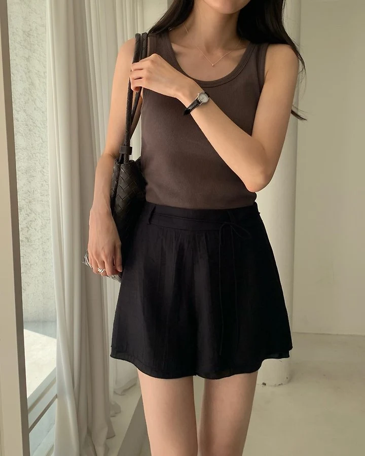Something Else - Korean Women Fashion - #momslook - Haze Double-Layer Shorts - 5