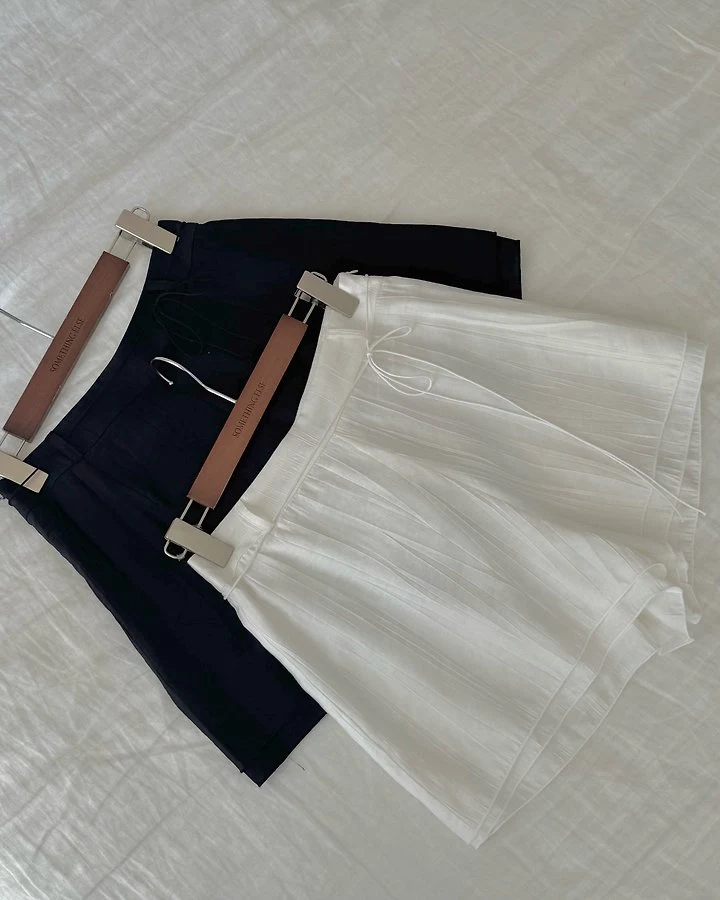 Something Else - Korean Women Fashion - #momslook - Haze Double-Layer Shorts - 9