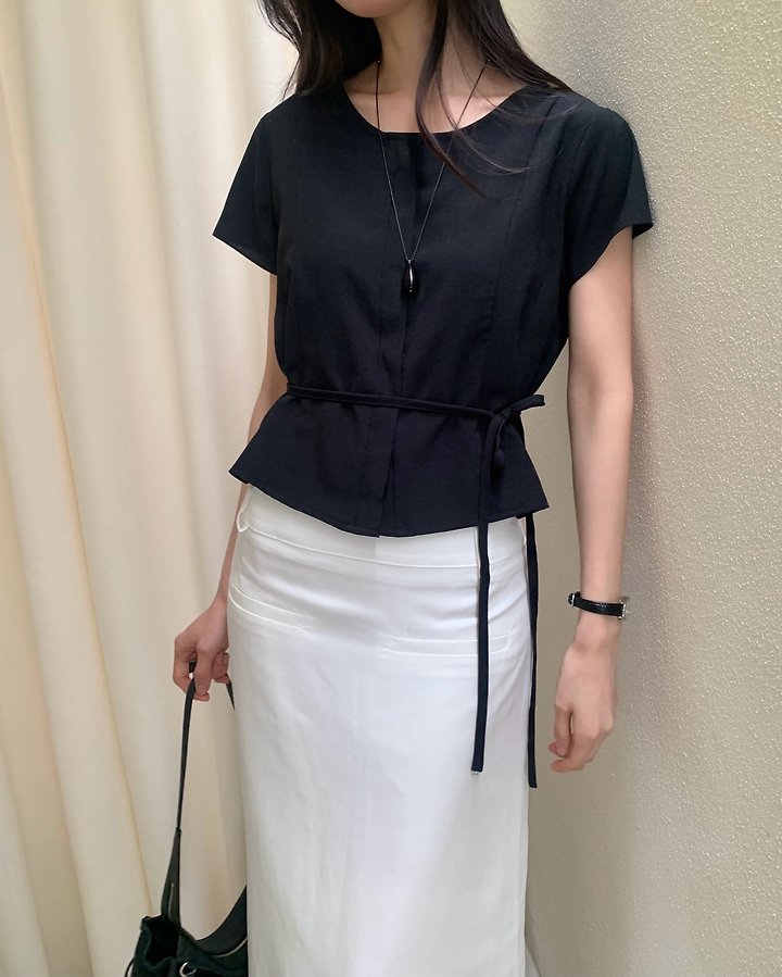 Something Else - Korean Women Fashion - #momslook - Loro String Blouse - 10