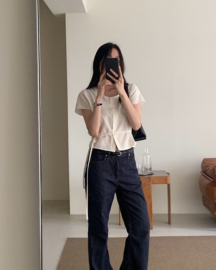 Something Else - Korean Women Fashion - #momslook - Loro String Blouse - 6