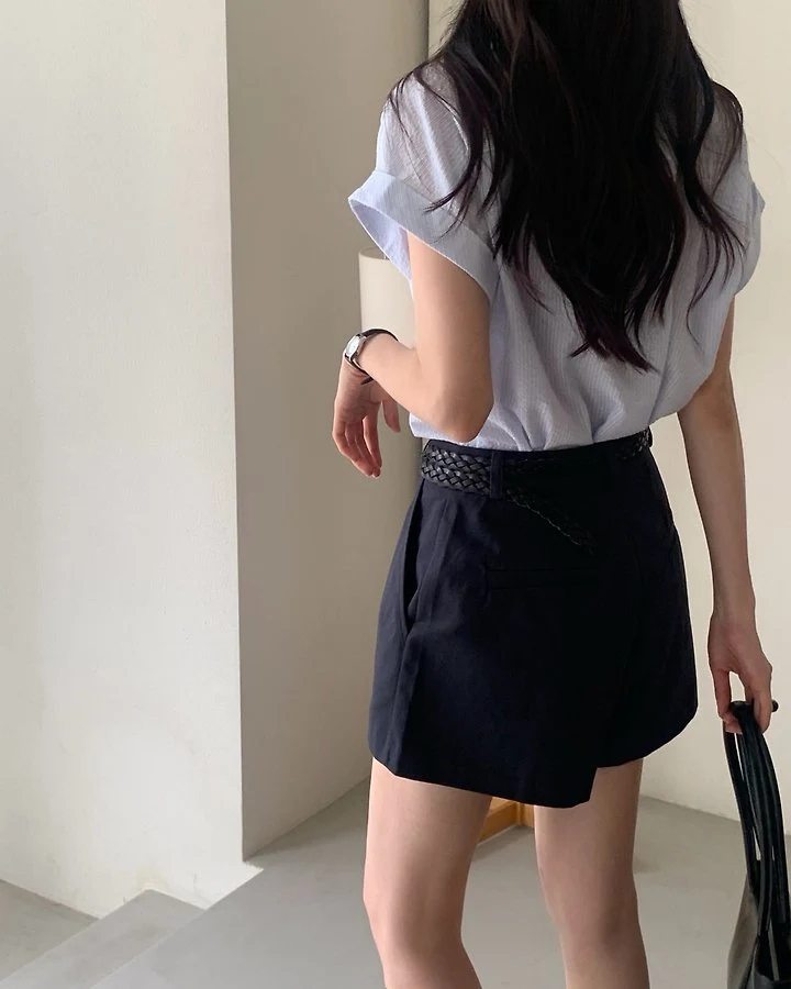 Something Else - Korean Women Fashion - #momslook - Daisy Roll-Up Shirt - 3