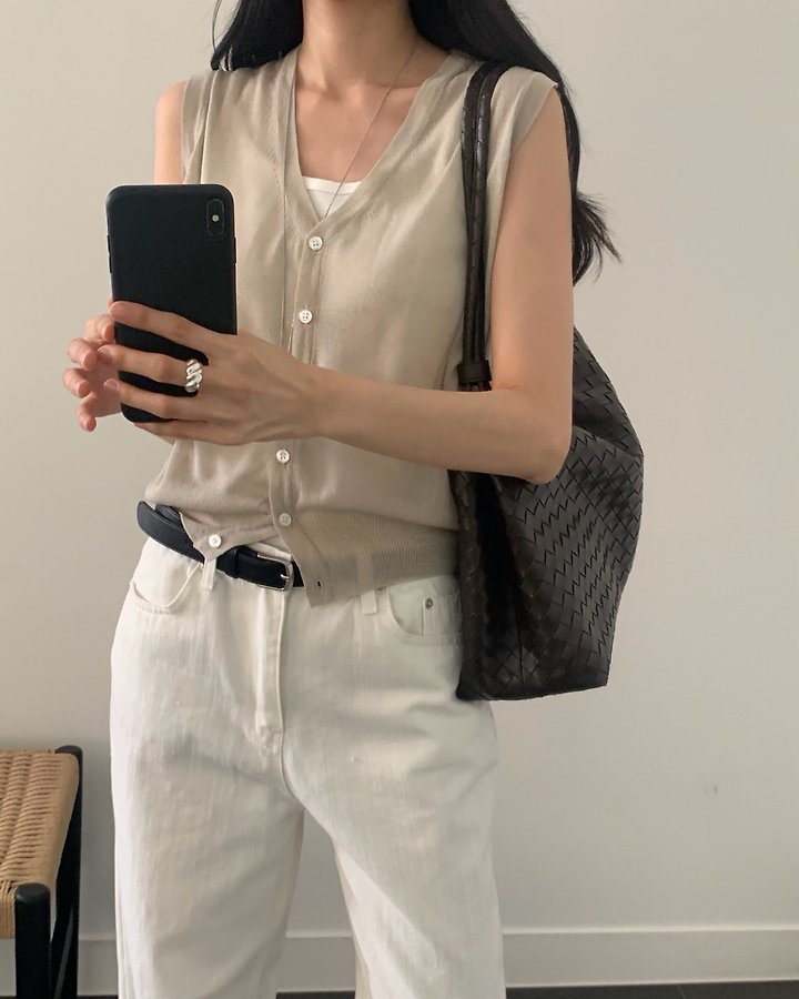 Something Else - Korean Women Fashion - #momslook - Modi Knit Vest - 10