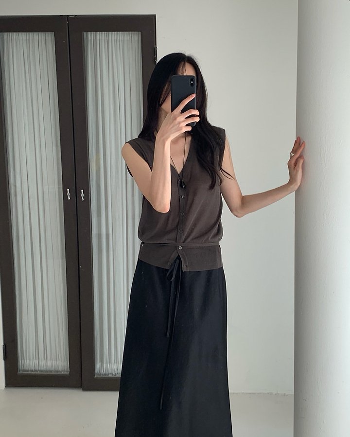 Something Else - Korean Women Fashion - #momslook - Modi Knit Vest - 8