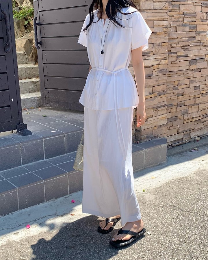 Something Else - Korean Women Fashion - #momslook - Muse Nylon Banding Skirt - 8