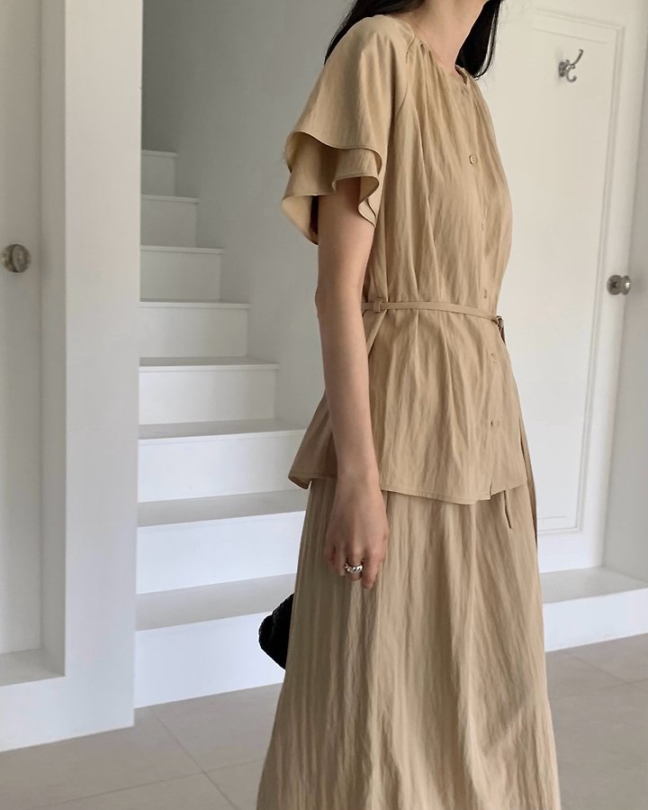 Something Else - Korean Women Fashion - #momslook - Muse Nylon Shirring Blouse - 11