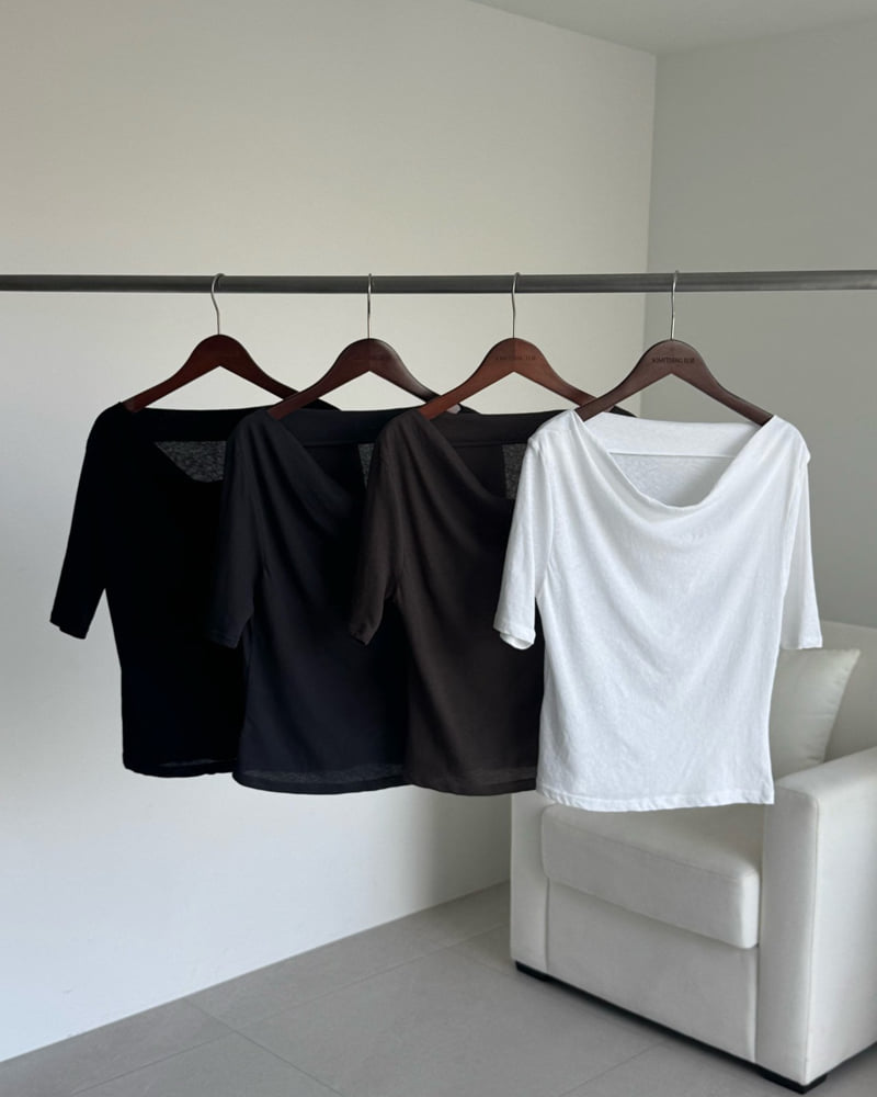 Something Else - Korean Women Fashion - #pursuepretty - More Shirring Flare Tee