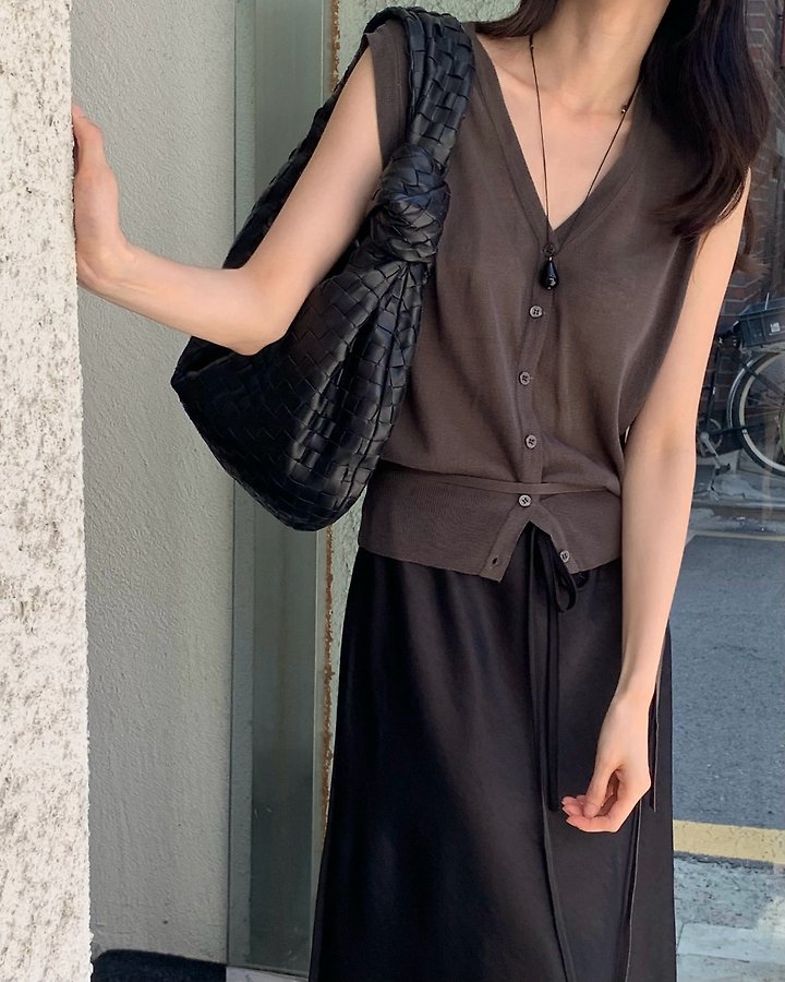 Something Else - Korean Women Fashion - #restrostyle - Modi Knit Vest - 4