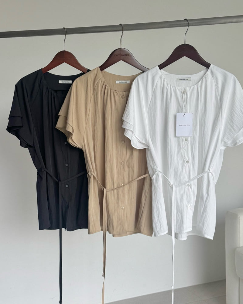 Something Else - Korean Women Fashion - #romanticstyle - Muse Nylon Shirring Blouse