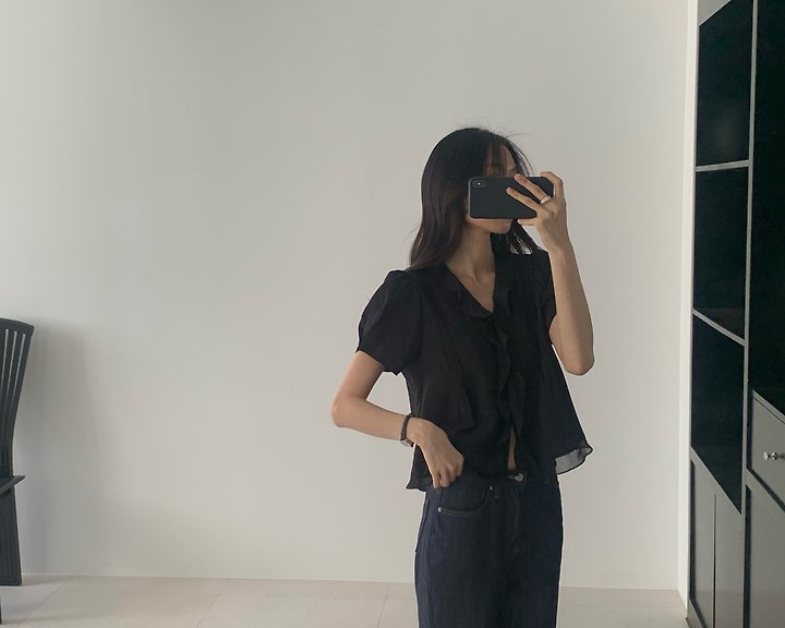 Something Else - Korean Women Fashion - #thatsdarling - Mori Pintuck Frill Blouse - 12
