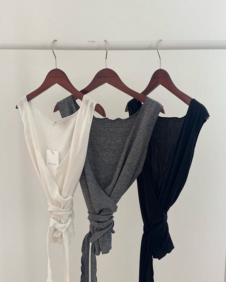 Something Else - Korean Women Fashion - #thelittlethings - Hissle Wrap Sleeveless Cardigan - 12