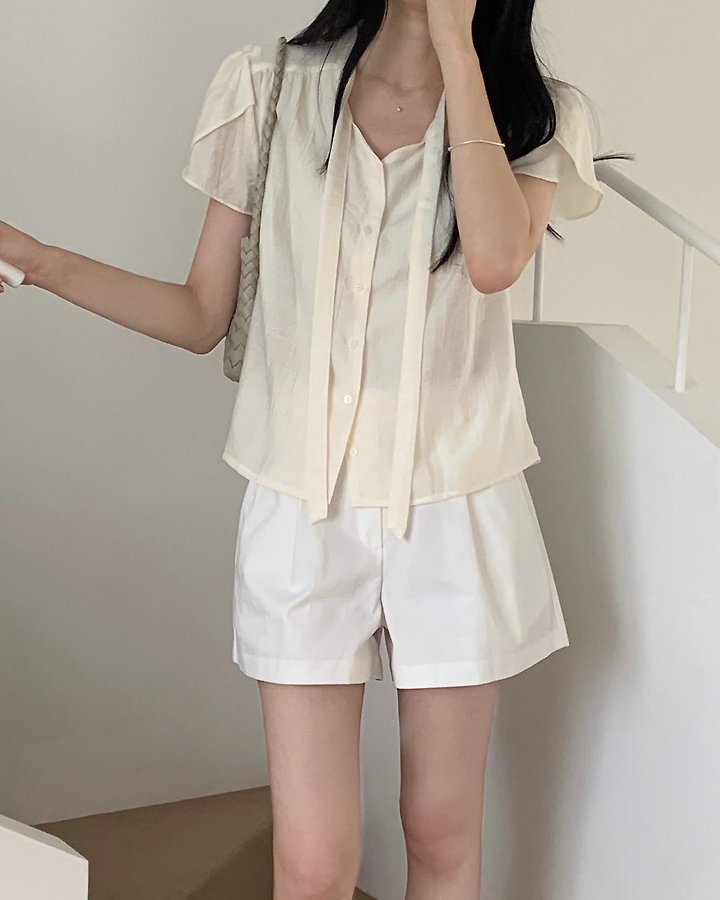 Something Else - Korean Women Fashion - #thelittlethings - Renne Tulip Tie Blouse - 9