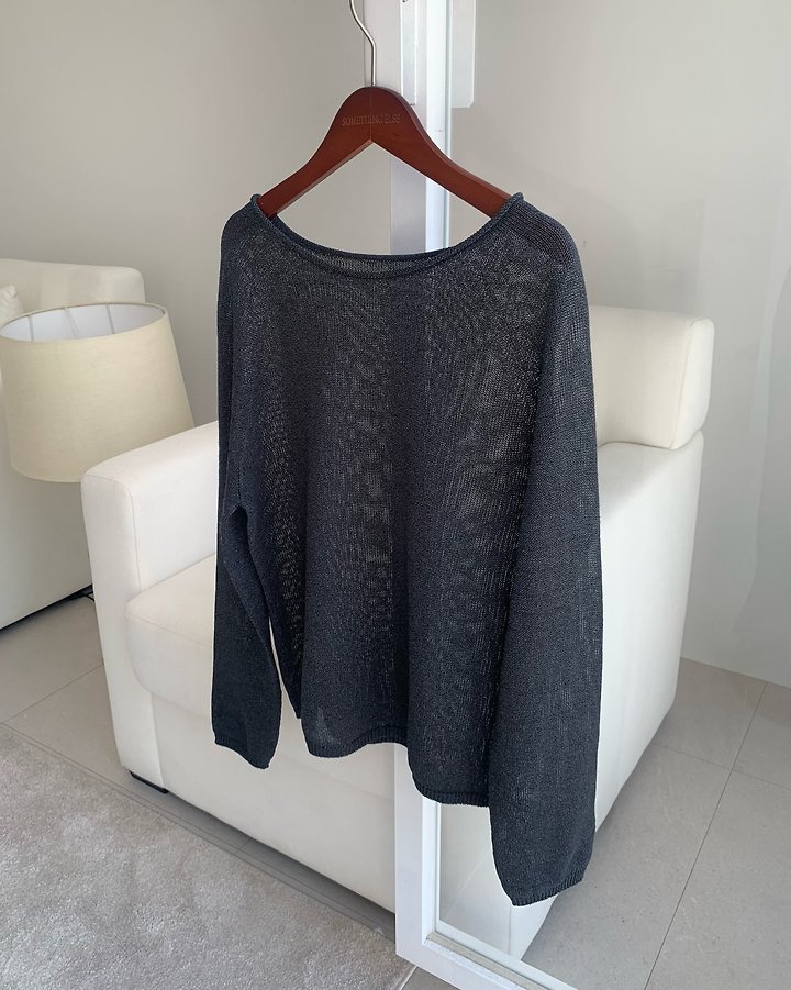 Something Else - Korean Women Fashion - #vintageinspired - Net Summer Long-Sleeve Knit - 9