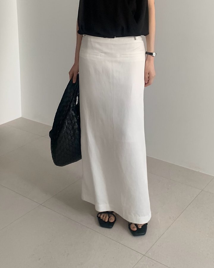 Something Else - Korean Women Fashion - #vintagekidsstyle - Rosie Satin Maxi Skirt - 11