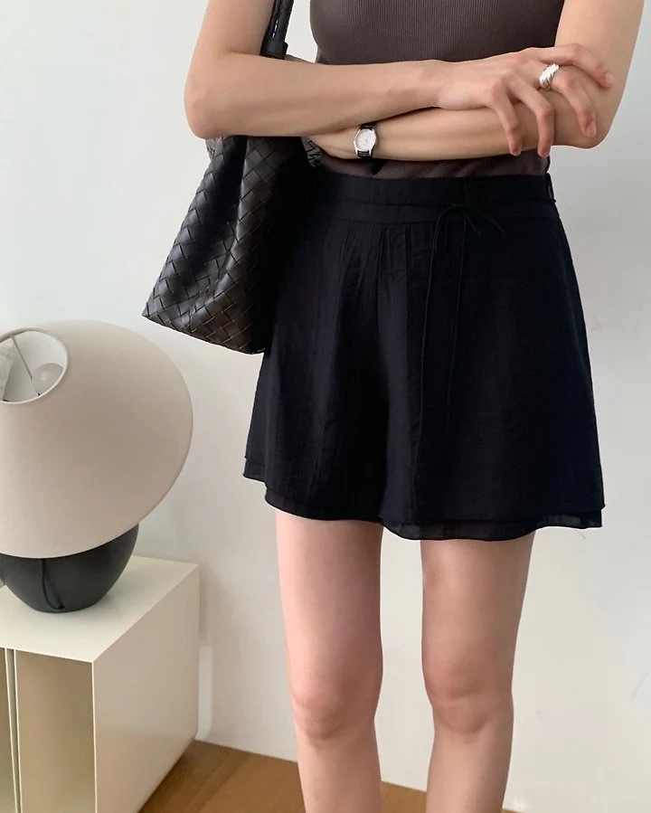Something Else - Korean Women Fashion - #womensfashion - Haze Double-Layer Shorts - 6