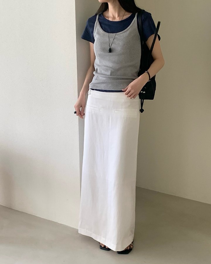 Something Else - Korean Women Fashion - #womensfashion - Beginning Round-Neck Short-Sleeve Tee - 3