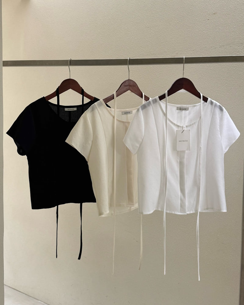 Something Else - Korean Women Fashion - #womensfashion - Loro String Blouse