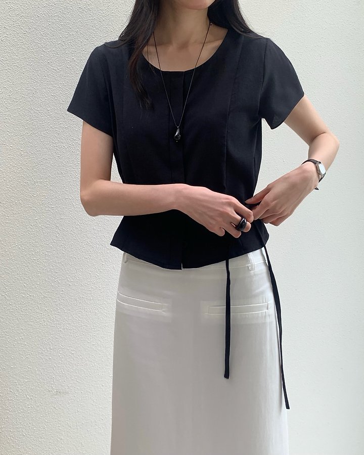 Something Else - Korean Women Fashion - #womensfashion - Loro String Blouse - 11