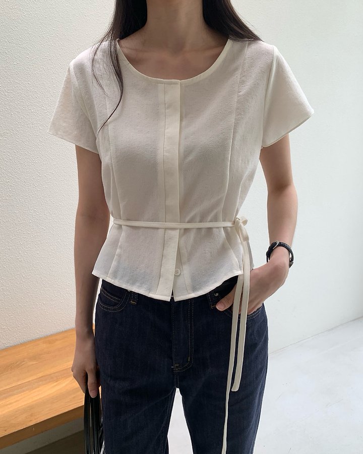 Something Else - Korean Women Fashion - #womensfashion - Loro String Blouse - 3