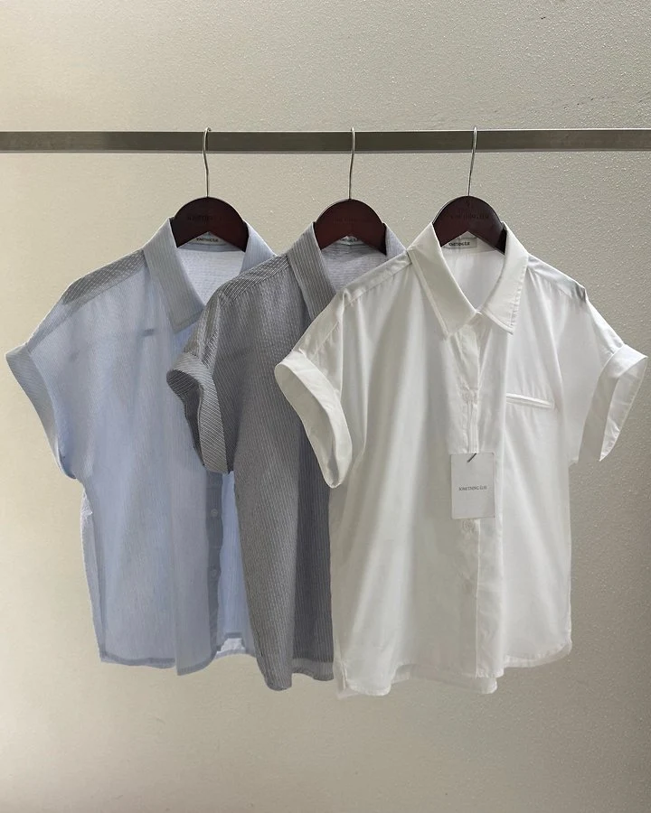 Something Else - Korean Women Fashion - #womensfashion - Daisy Roll-Up Shirt - 6