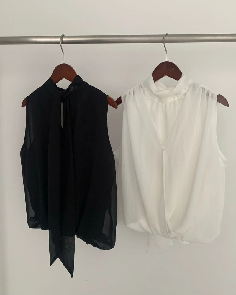 Something Else - Korean Women Fashion - #womensfashion - Robe Draped Wrap Blouse