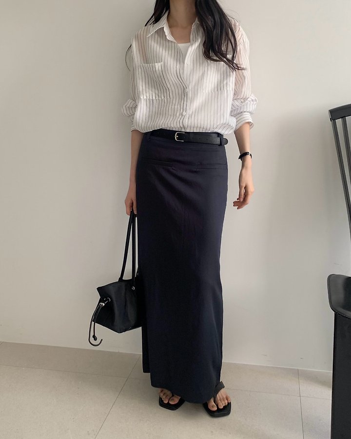 Something Else - Korean Women Fashion - #womensfashion - Rosie Satin Maxi Skirt