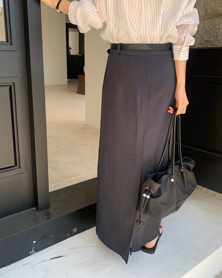 Something Else - Korean Women Fashion - #womensfashion - Rosie Satin Maxi Skirt - 5