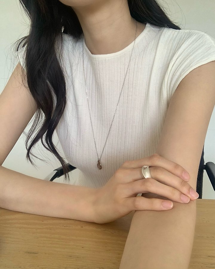 Something Else - Korean Women Fashion - #womensfashion - Taupe Ribbed Short-Sleeve Knit