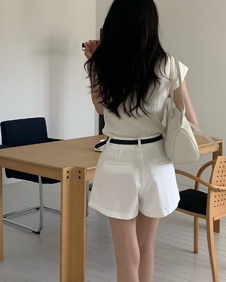 Something Else - Korean Women Fashion - #womensfashion - Taupe Ribbed Short-Sleeve Knit - 3