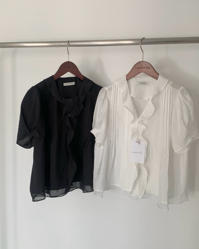 Something Else - Korean Women Fashion - #womensfashion - Mori Pintuck Frill Blouse