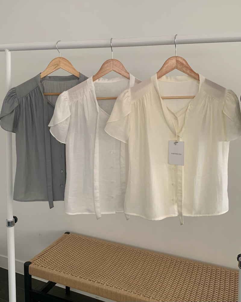 Something Else - Korean Women Fashion - #womensfashion - Renne Tulip Tie Blouse