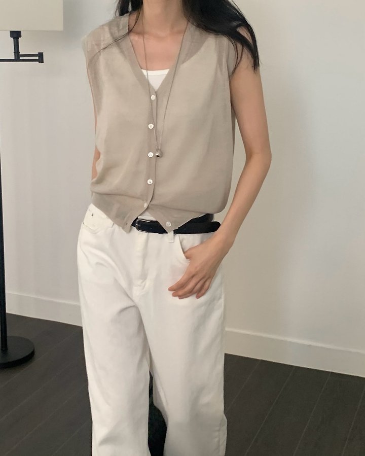 Something Else - Korean Women Fashion - #womensfashion - Modi Knit Vest - 11