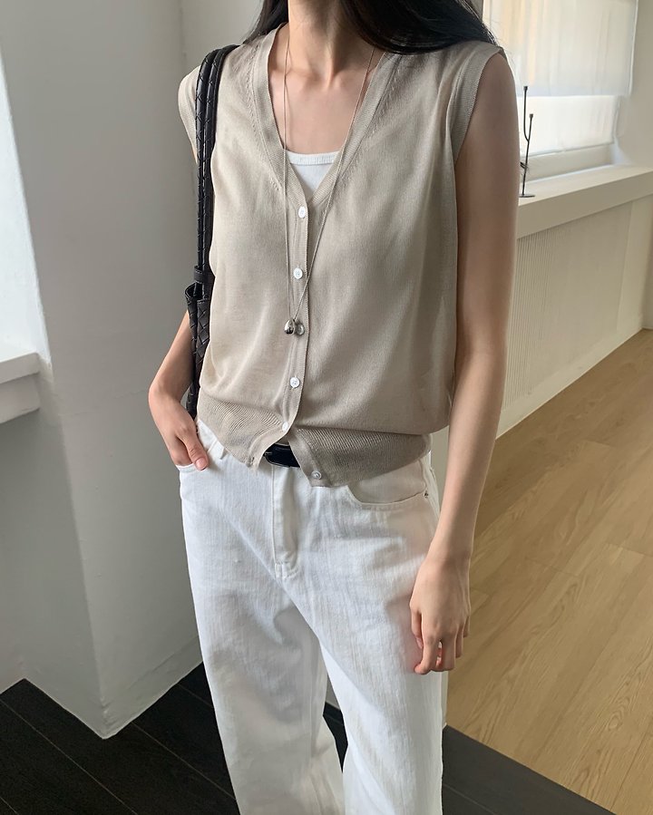 Something Else - Korean Women Fashion - #womensfashion - Modi Knit Vest - 9