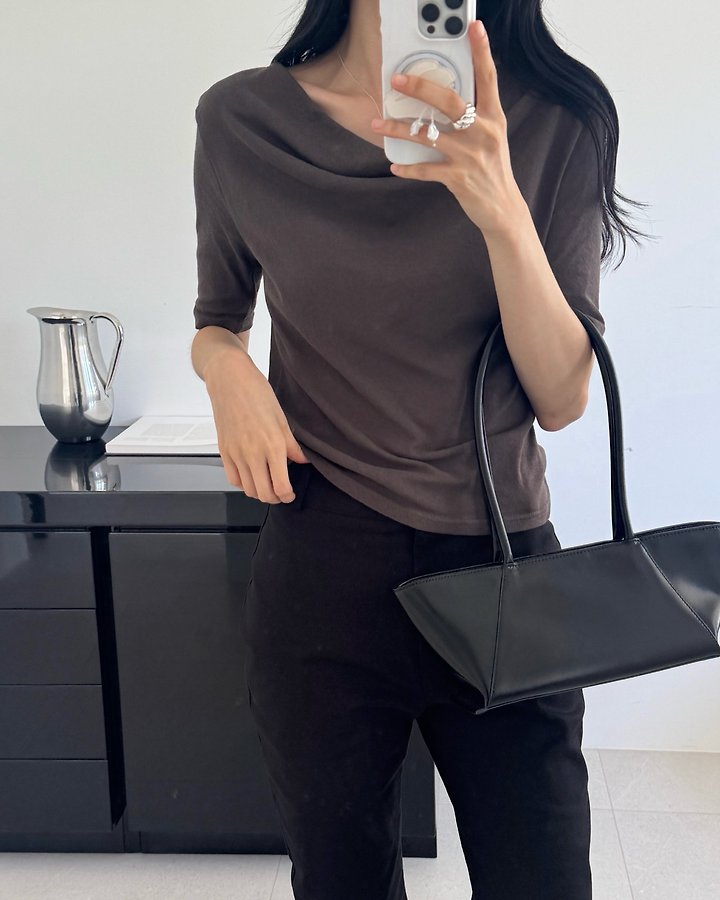 Something Else - Korean Women Fashion - #womensfashion - More Shirring Flare Tee - 8