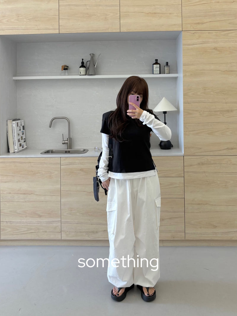 Something - Korean Women Fashion - #momslook - Oat Cargo Pants - 10