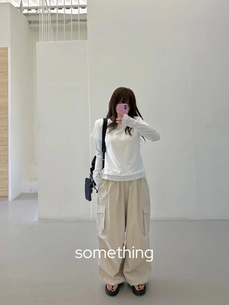 Something - Korean Women Fashion - #womensfashion - Oat Cargo Pants - 4