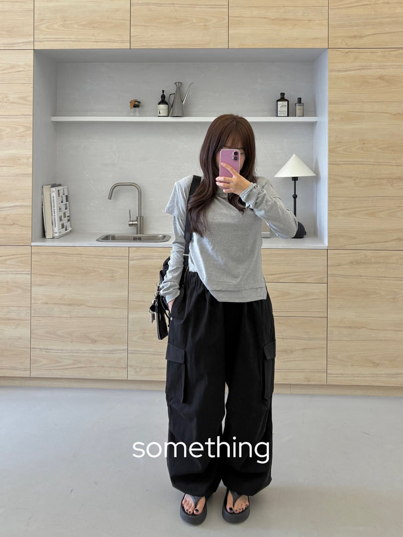 Something - Korean Women Fashion - #momslook - Oat Cargo Pants - 8