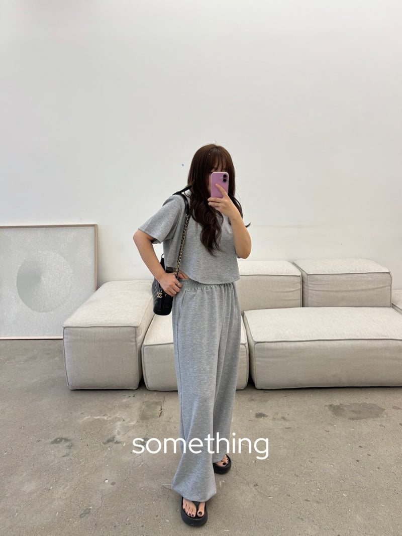 Something - Korean Women Fashion - #momslook - Essential Round Tee - 11