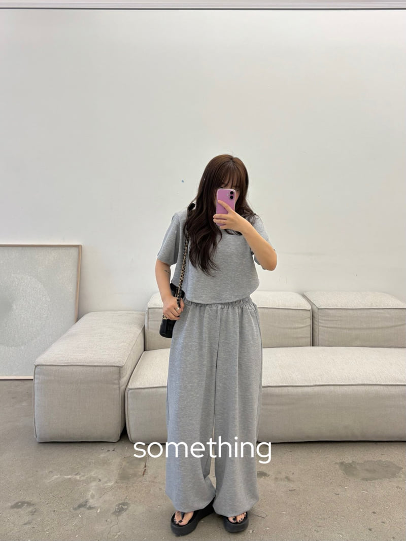 Something - Korean Women Fashion - #momslook - Essential Round Tee - 12