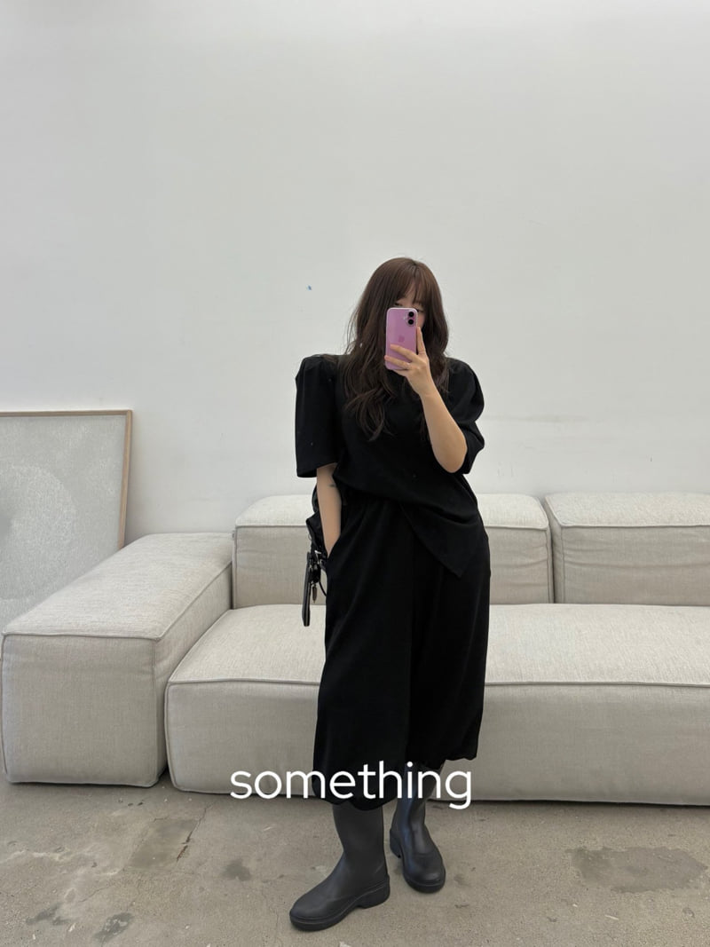 Something - Korean Women Fashion - #momslook - Essential Puff Tee - 10