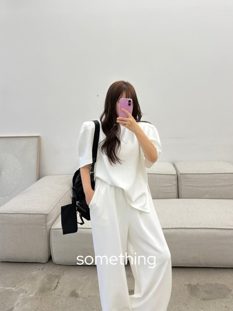 Something - Korean Women Fashion - #momslook - Essential Puff Tee - 8