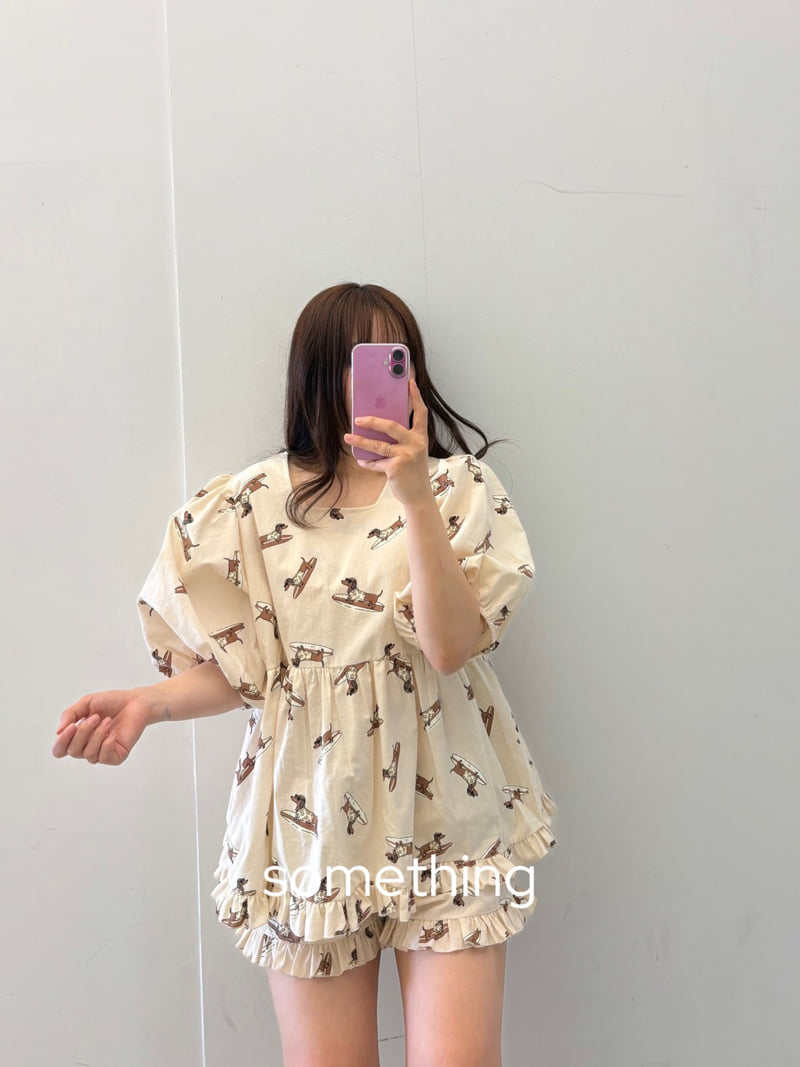 Something - Korean Women Fashion - #momslook - Surfing Pajama Set - 9