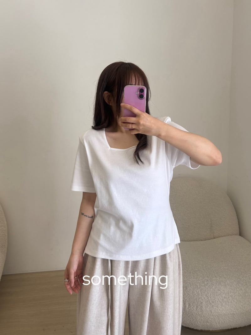 Something - Korean Women Fashion - #momslook - Leon Tee - 5